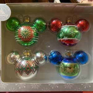 Disney Parks Iconic Mickey ornaments NIB